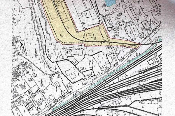 Industrial site with a railway line in Kharkov
